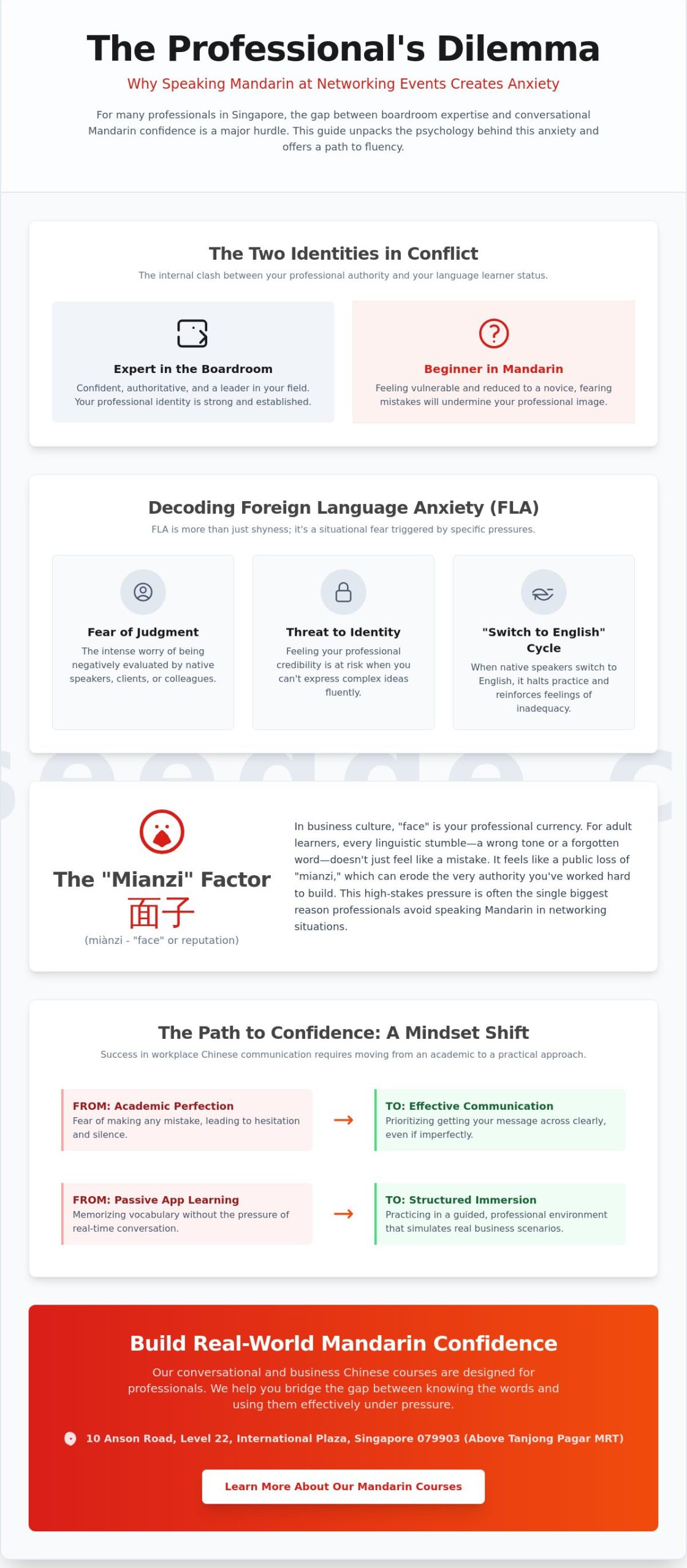 Overcoming Fear of Speaking Chinese in Public: A Guide for Networking Events in Singapore (2026)