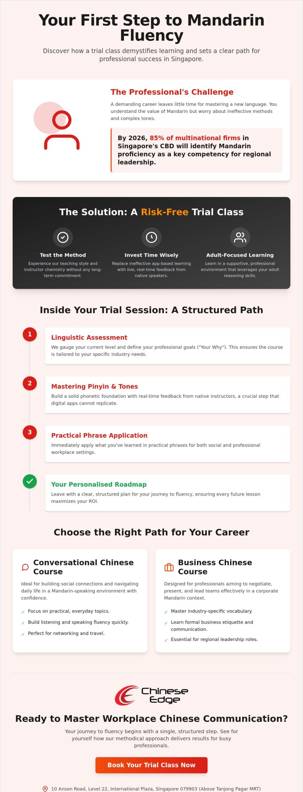 Trial Mandarin Class for Adults in Singapore: Your 2026 Guide to Getting Started